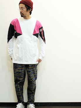 「ink（インク）のアイテム（パンツ）」を使った、nakajiさん（メンズ・168cm）の冬コーディネート