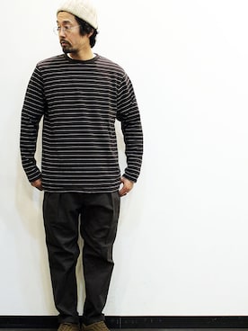 「NECESSARY or UNNECESSARY（ネセサリーオアアンネセサリー）のアイテム」を使った、nakajiさん（メンズ・168cm）の春コーディネート