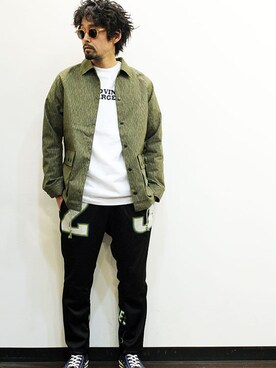 「THE UNION（ザユニオン）のアイテム」を使った、nakajiさん（メンズ・168cm）の春コーディネート