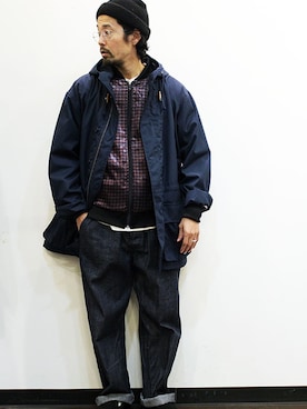 「ink（インク）のアイテム（その他アウター）」を使った、nakajiさん（メンズ・168cm）の春コーディネート