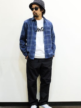 「NECESSARY or UNNECESSARY（ネセサリーオアアンネセサリー）のアイテム（パンツ）」を使った、nakajiさん（メンズ・168cm）の春コーディネート
