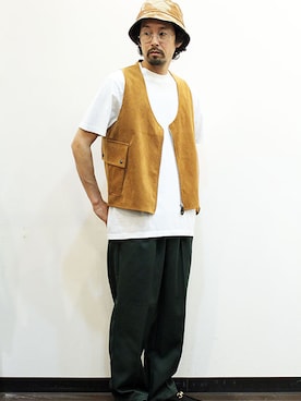 「MANEBU（マネブ）のアイテム（シューズ）」を使った、nakajiさん（メンズ・168cm）の春コーディネート