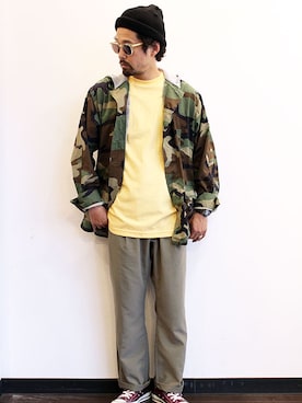 「LIXTICK（リックスティック）のアイテム」を使った、nakajiさん（メンズ・168cm）の春コーディネート