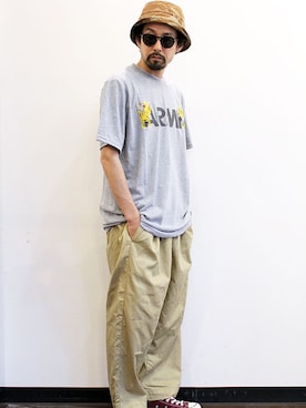 「アイテム（ハット、その他）」を使った、nakajiさん（メンズ・168cm）の春コーディネート