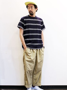 「NECESSARY or UNNECESSARY（ネセサリーオアアンネセサリー）のアイテム」を使った、nakajiさん（メンズ・168cm）の夏コーディネート