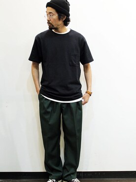 「ポケットＴシャツ」｜nakajiさん（メンズ・168cm）の夏コーディネート