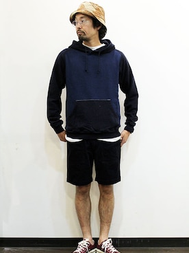 「THE UNION（ザユニオン）のアイテム」を使った、nakajiさん（メンズ・168cm）の夏コーディネート