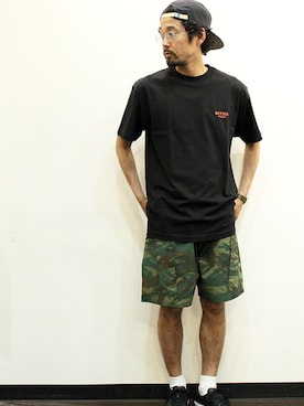 「POTEN（ポテン）のアイテム」を使った、nakajiさん（メンズ・168cm）の夏コーディネート