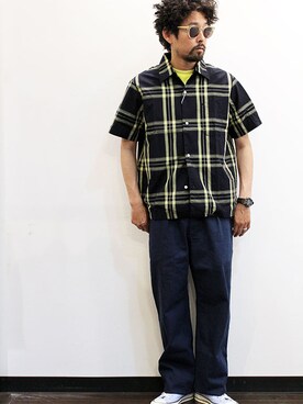 「NECESSARY or UNNECESSARY（ネセサリーオアアンネセサリー）のアイテム（パンツ）」を使った、nakajiさん（メンズ・168cm）の夏コーディネート