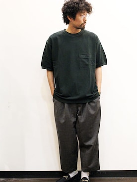 「MANEBU（マネブ）のアイテム（シューズ）」を使った、nakajiさん（メンズ・168cm）の夏コーディネート