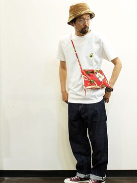 「miraco（ミラコ）のアイテム」を使った、nakajiさん（メンズ・168cm）の夏コーディネート