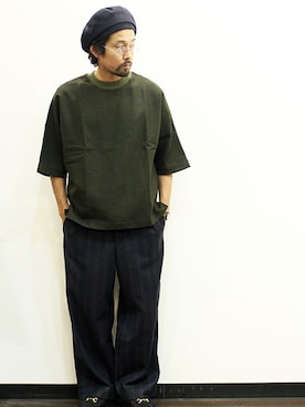 「MANEBU（マネブ）のアイテム（シューズ）」を使った、nakajiさん（メンズ・168cm）の秋コーディネート