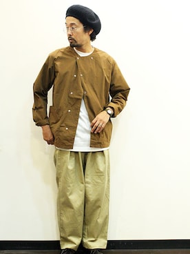 「MANEBU（マネブ）のアイテム（シューズ）」を使った、nakajiさん（メンズ・168cm）の秋コーディネート