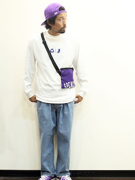 「CONVERSE（コンバース）のアイテム（帽子）」を使った、nakajiさん（メンズ・168cm）の秋コーディネート