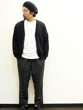 「MANEBU（マネブ）のアイテム（シューズ）」を使った、nakajiさん（メンズ・168cm）の秋コーディネート