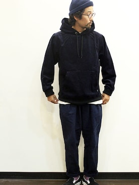 「THE UNION（ザユニオン）のアイテム」を使った、nakajiさん（メンズ・168cm）の秋コーディネート