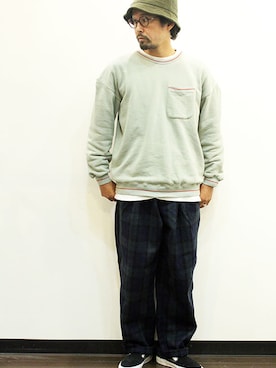 「THE COLORのアイテム」を使った、nakajiさん（メンズ・168cm）の秋コーディネート