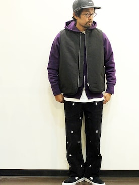 「LIXTICK（リックスティック）のアイテム」を使った、nakajiさん（メンズ・168cm）の秋コーディネート