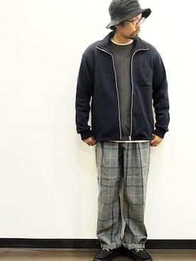 「MANEBU（マネブ）のアイテム（シューズ）」を使った、nakajiさん（メンズ・168cm）の秋コーディネート