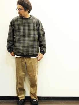 「MANEBU（マネブ）のアイテム（シューズ）」を使った、nakajiさん（メンズ・168cm）の秋コーディネート