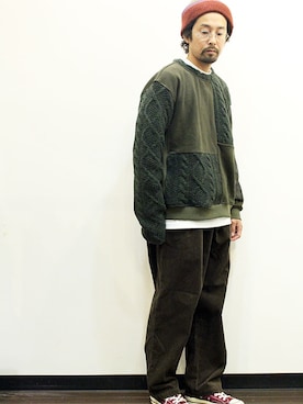 「ink（インク）のアイテム」を使った、nakajiさん（メンズ・168cm）の冬コーディネート