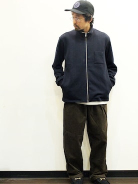 「MANEBU（マネブ）のアイテム（シューズ）」を使った、nakajiさん（メンズ・168cm）の冬コーディネート