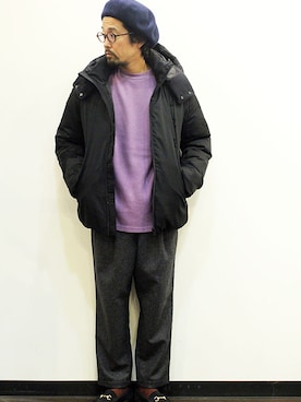 「MANEBU（マネブ）のアイテム（シューズ）」を使った、nakajiさん（メンズ・168cm）の冬コーディネート