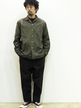 「LIXTICK（リックスティック）のアイテム」を使った、nakajiさん（メンズ・168cm）の春コーディネート