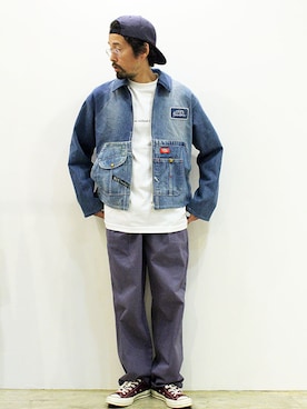 「ink（インク）のアイテム（ジャケット/アウター）」を使った、nakajiさん（メンズ・168cm）の春コーディネート