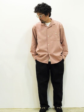 「MANEBU（マネブ）のアイテム（シューズ）」を使った、nakajiさん（メンズ・168cm）の春コーディネート