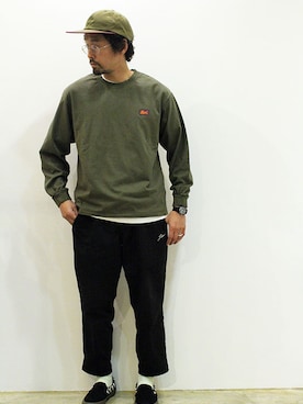 「THE UNION（ザユニオン）のアイテム」を使った、nakajiさん（メンズ・168cm）の春コーディネート