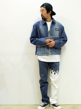 「ink（インク）のアイテム（ジャケット/アウター）」を使った、nakajiさん（メンズ・168cm）の春コーディネート
