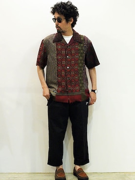 「MANEBU（マネブ）のアイテム（シューズ）」を使った、nakajiさん（メンズ・168cm）の春コーディネート
