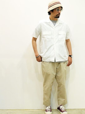 「THE UNION（ザユニオン）のアイテム」を使った、nakajiさん（メンズ・168cm）の夏コーディネート