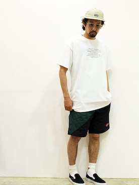 「THE COLORのアイテム」を使った、nakajiさん（メンズ・168cm）の夏コーディネート