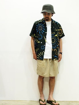 「THE UNION（ザユニオン）のアイテム」を使った、nakajiさん（メンズ・168cm）の夏コーディネート