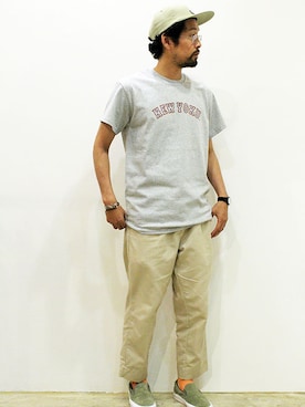 「CONVERSE（コンバース）のアイテム（スリッポン）」を使った、nakajiさん（メンズ・168cm）の夏コーディネート