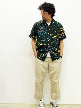 「THE UNION（ザユニオン）のアイテム」を使った、nakajiさん（メンズ・168cm）の夏コーディネート