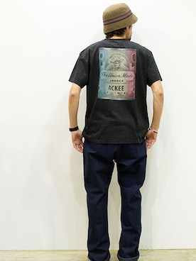 「NECESSARY or UNNECESSARY（ネセサリーオアアンネセサリー）のアイテム（パンツ）」を使った、nakajiさん（メンズ・168cm）の夏コーディネート