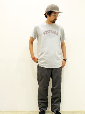 「NECESSARY or UNNECESSARY（ネセサリーオアアンネセサリー）のアイテム（パンツ）」を使った、nakajiさん（メンズ・168cm）の秋コーディネート