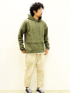 「THE UNION（ザユニオン）のアイテム」を使った、nakajiさん（メンズ・168cm）の秋コーディネート