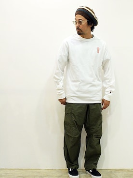 「THE UNION（ザユニオン）のアイテム」を使った、nakajiさん（メンズ・168cm）の秋コーディネート