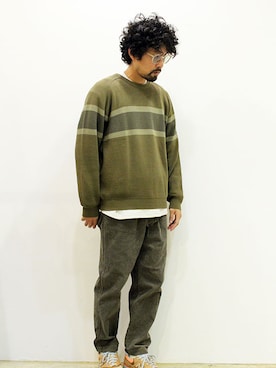 「THE FABRICのアイテム」を使った、nakajiさん（メンズ・168cm）の秋コーディネート