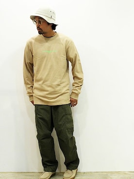 「Ordinary fits（オーディナリーフィッツ）のアイテム」を使った、nakajiさん（メンズ・168cm）の秋コーディネート