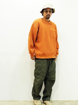 「Ordinary fits（オーディナリーフィッツ）のアイテム」を使った、nakajiさん（メンズ・168cm）の秋コーディネート