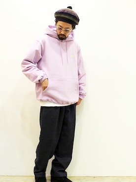 「MANEBU（マネブ）のアイテム（モカシン/デッキシューズ）」を使った、nakajiさん（メンズ・168cm）の秋コーディネート