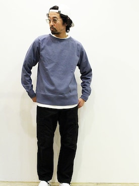 「Ordinary fits（オーディナリーフィッツ）のアイテム」を使った、nakajiさん（メンズ・168cm）の冬コーディネート