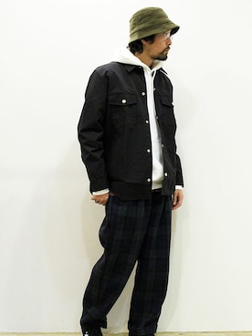 「THE UNION（ザユニオン）のアイテム」を使った、nakajiさん（メンズ・168cm）の冬コーディネート