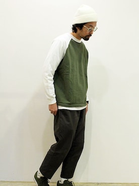 「NECESSARY or UNNECESSARY（ネセサリーオアアンネセサリー）のアイテム」を使った、nakajiさん（メンズ・168cm）の冬コーディネート