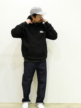 「NECESSARY or UNNECESSARY（ネセサリーオアアンネセサリー）のアイテム（パンツ）」を使った、nakajiさん（メンズ・168cm）の春コーディネート
